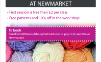 Learn to crochet with Kims little wool shop on tuesdays 10-12