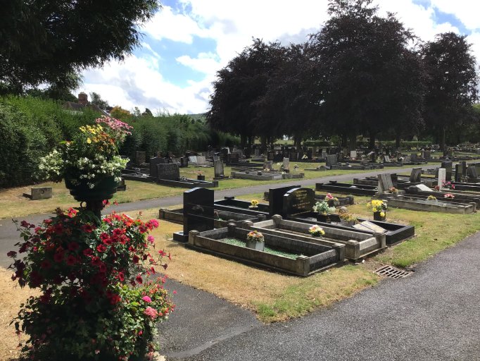 A photo of Broomleys Cemetery in Coalville.