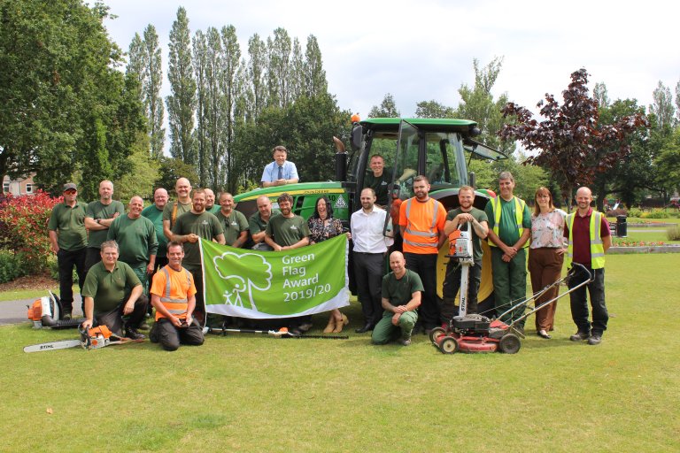 Green Flag Staff Grounds Maintenance Team Parks and Open Spaces