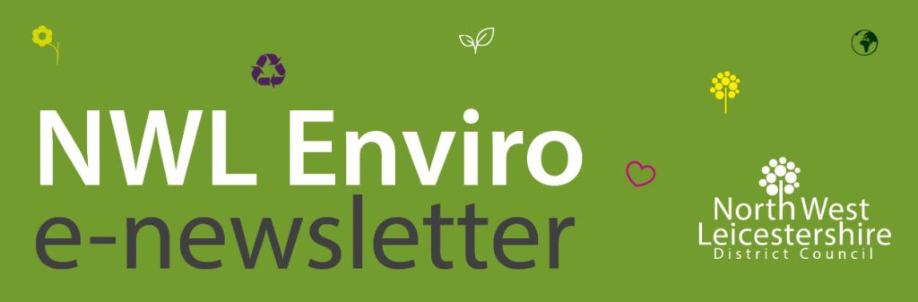 Green graphic displaying the words NWL Enviro e-newsletter with council logo