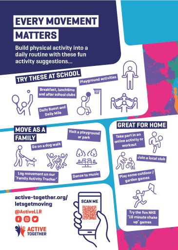 Physical activity ideas for children and young people.