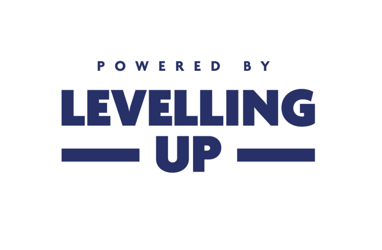 Powered by Levelling Up logo for UK-SPF funding