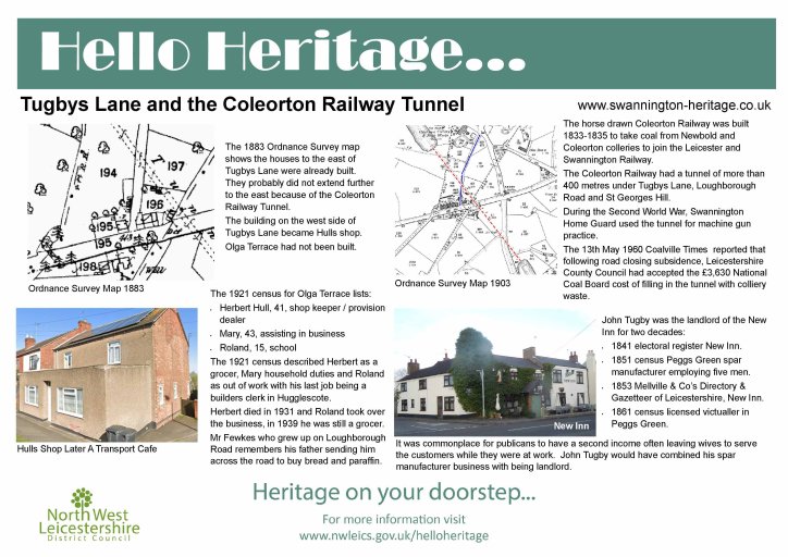 New Hello Heritage board for Swannington trail 2023