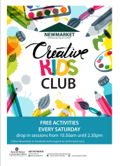 Creative kids club on saturday at newmarket