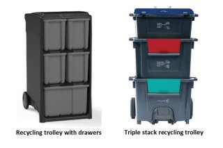 Two recycling trollies being trialled in North West Leicestershire